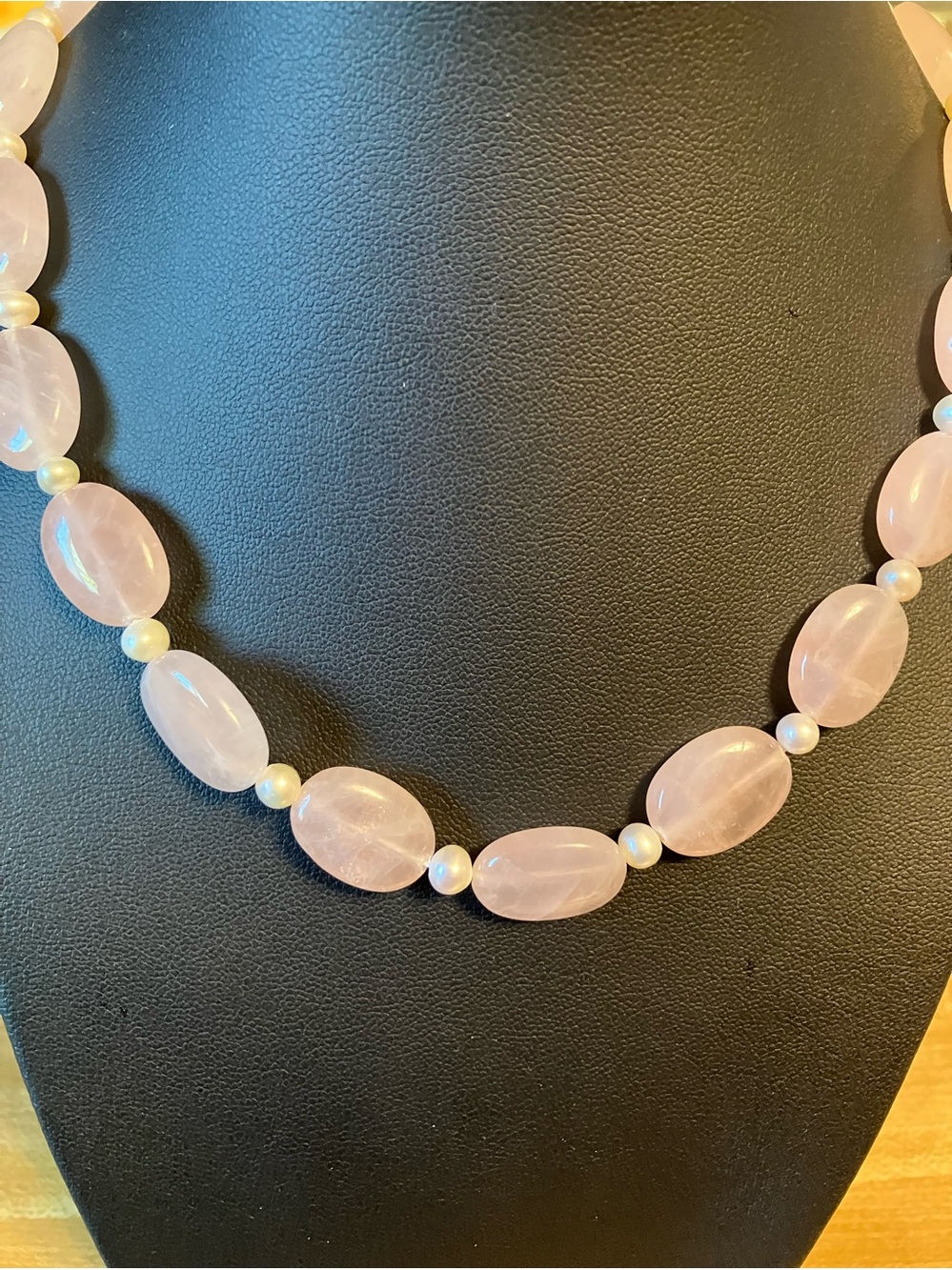 🌸Rose Quartz & Pearl Necklace